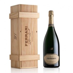 Spumante Riserva Lunelli 2015 Magnum in Cassa Legno Cantine Ferrari